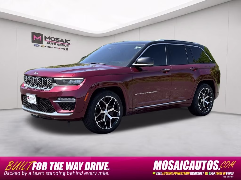 2022 Velvet Red Pearlcoat Jeep Grand Cherokee Summit Reserve 4X4 SUV