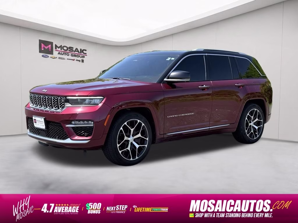 2022 Velvet Red Pearlcoat Jeep Grand Cherokee Summit Reserve 4X4 SUV
