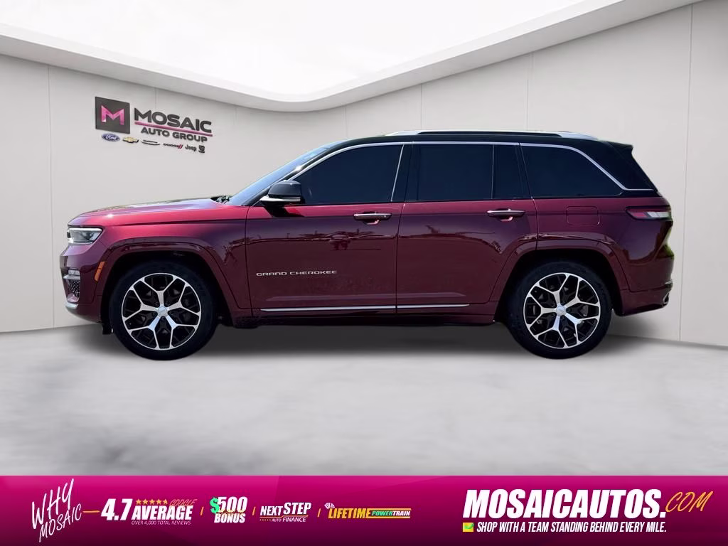 2022 Velvet Red Pearlcoat Jeep Grand Cherokee Summit Reserve 4X4 SUV