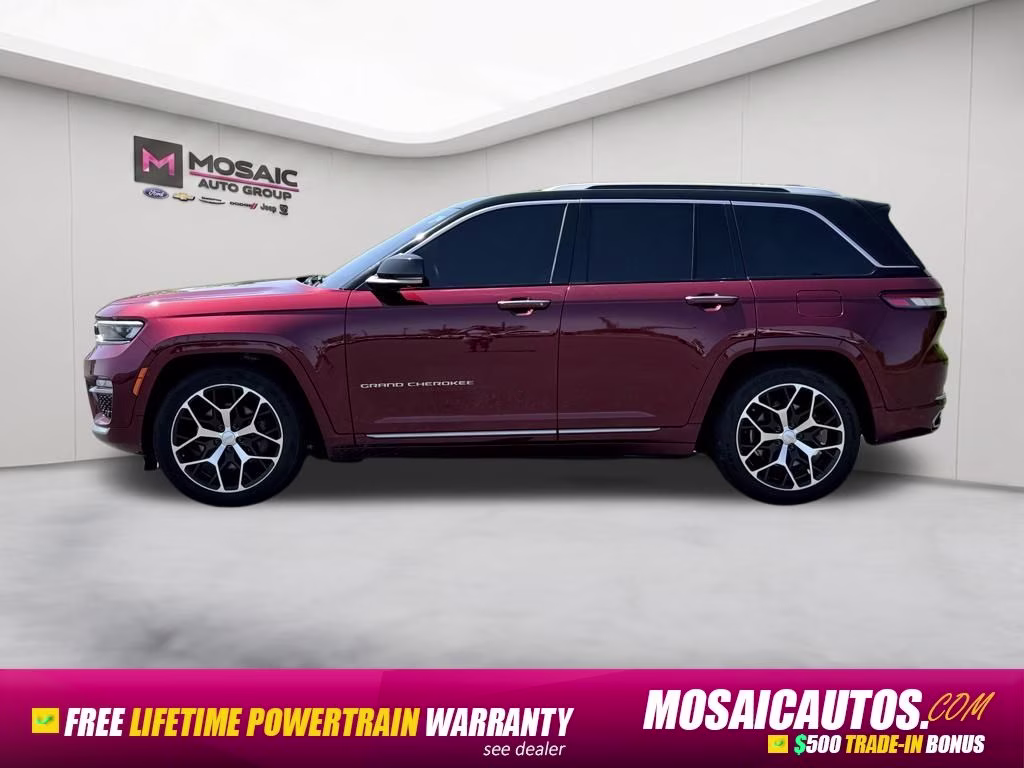 2022 Velvet Red Pearlcoat Jeep Grand Cherokee Summit Reserve 4X4 SUV
