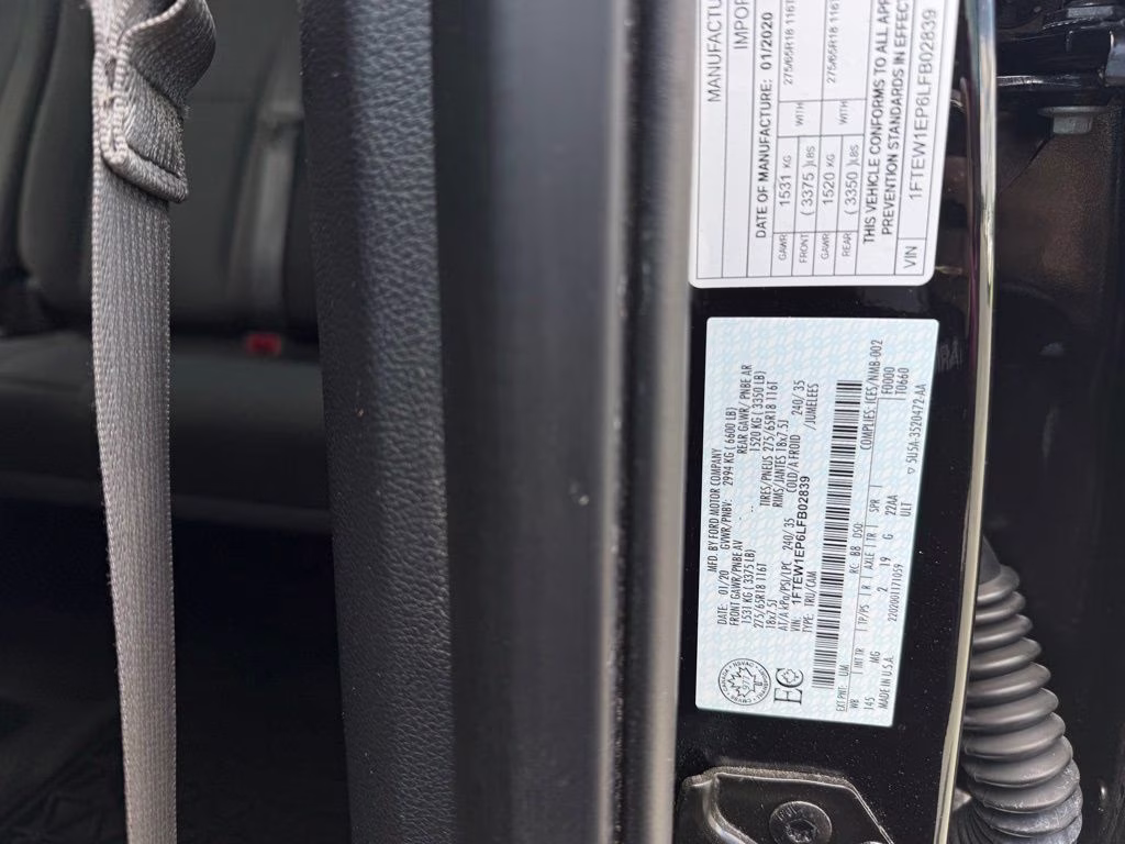 2020 Agate Black Metallic Ford F-150 XLT 4X4 Truck