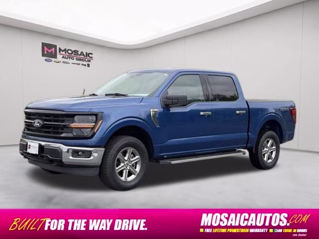2025 Blue Metallic Ford F-150 XLT 4X4 Truck