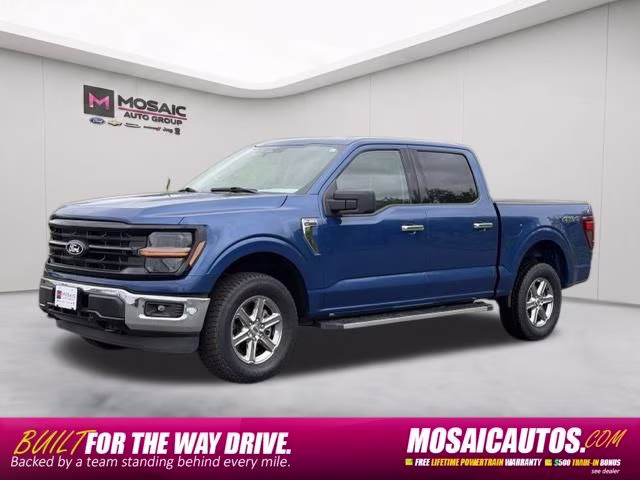 2025 Blue Metallic Ford F-150 XLT 4X4 Truck