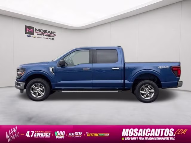 2025 Blue Metallic Ford F-150 XLT 4X4 Truck