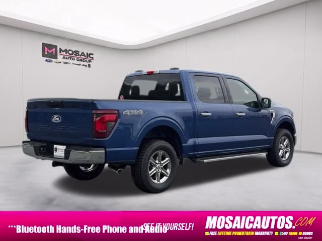 2025 Blue Metallic Ford F-150 XLT 4X4 Truck