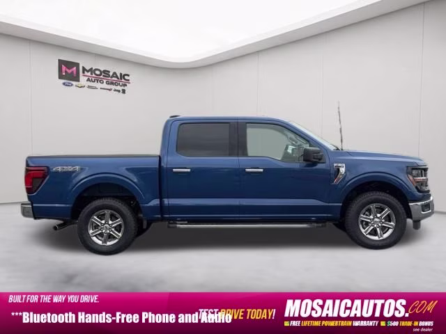 2025 Blue Metallic Ford F-150 XLT 4X4 Truck