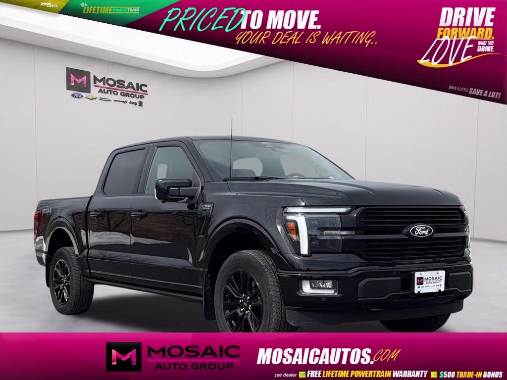 2025 Black Ford F-150 Platinum 4X4 Truck