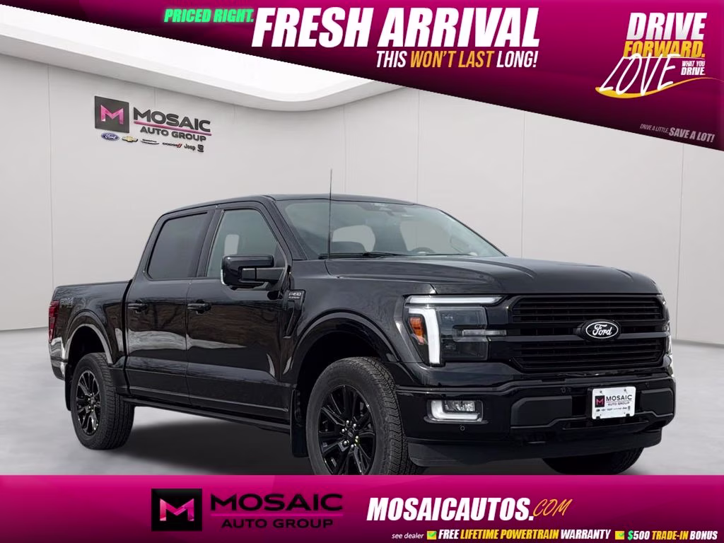 2025 Black Ford F-150 Platinum 4X4 Truck