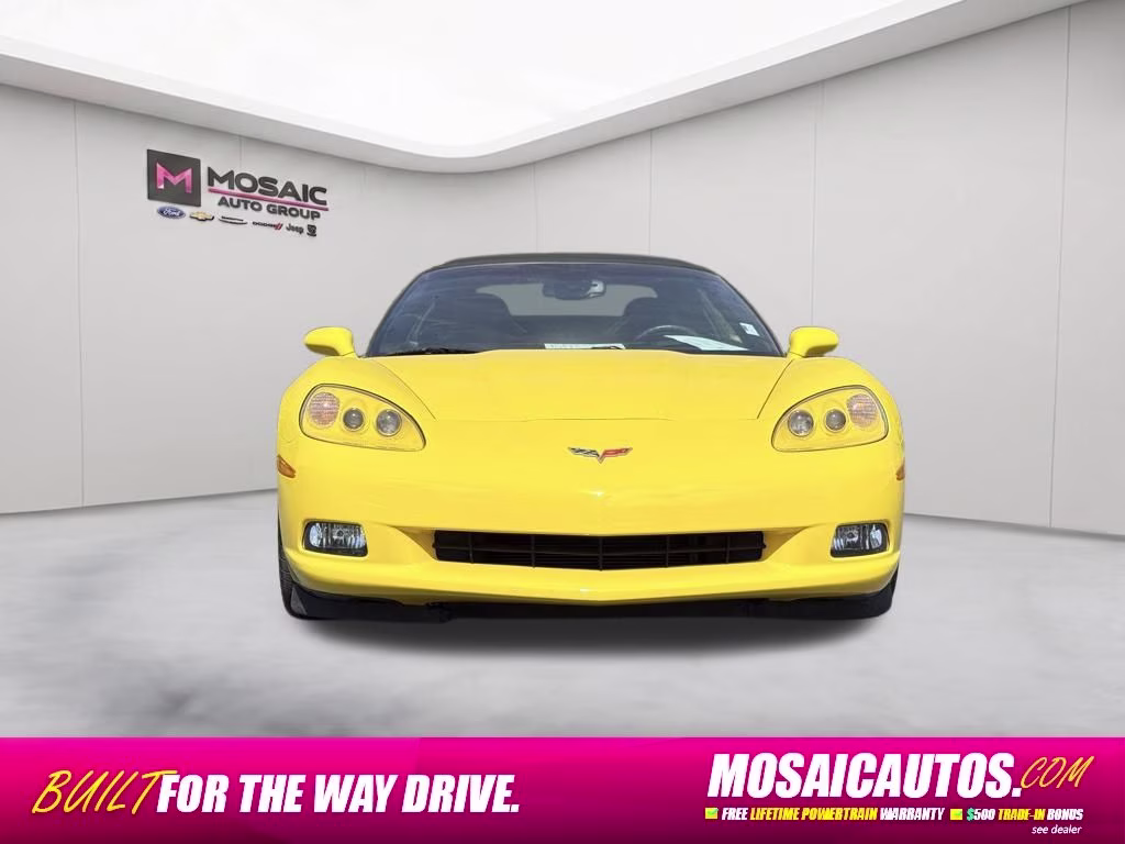 2007 Velocity Yellow Tintcoat Chevrolet Corvette 3LT RWD Convertible