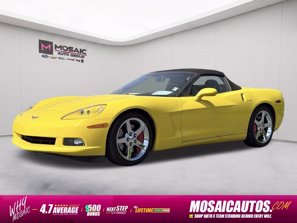 2007 Velocity Yellow Tintcoat Chevrolet Corvette 3LT RWD Convertible
