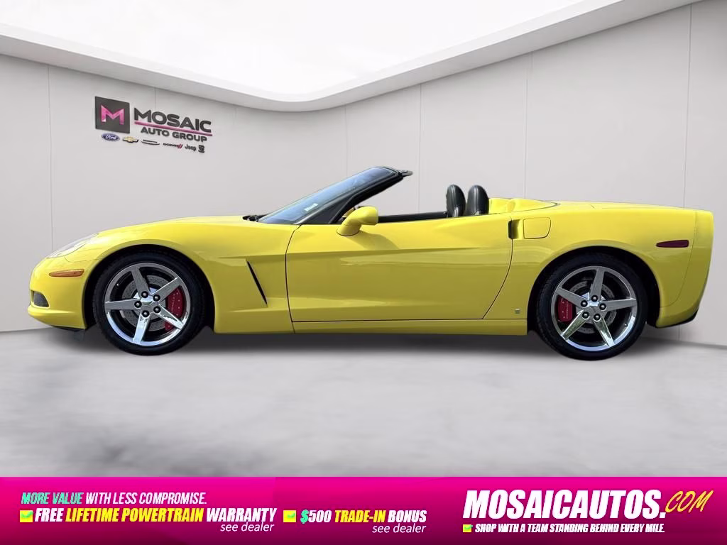2007 Velocity Yellow Tintcoat Chevrolet Corvette 3LT RWD Convertible