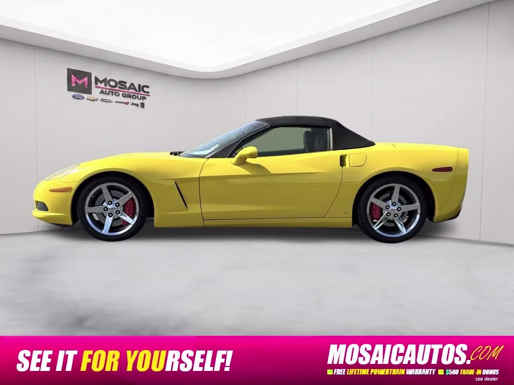 2007 Velocity Yellow Tintcoat Chevrolet Corvette 3LT RWD Convertible