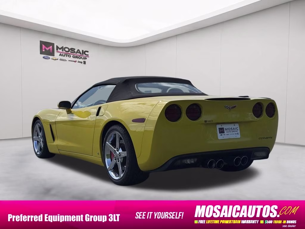 2007 Velocity Yellow Tintcoat Chevrolet Corvette 3LT RWD Convertible