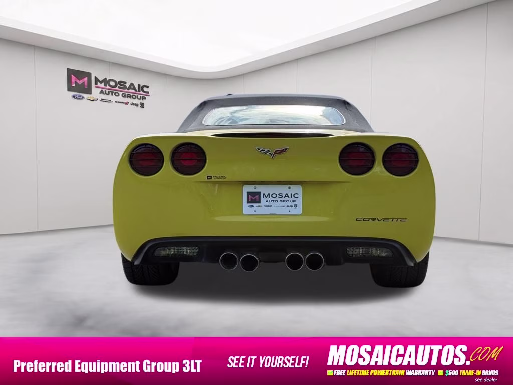 2007 Velocity Yellow Tintcoat Chevrolet Corvette 3LT RWD Convertible