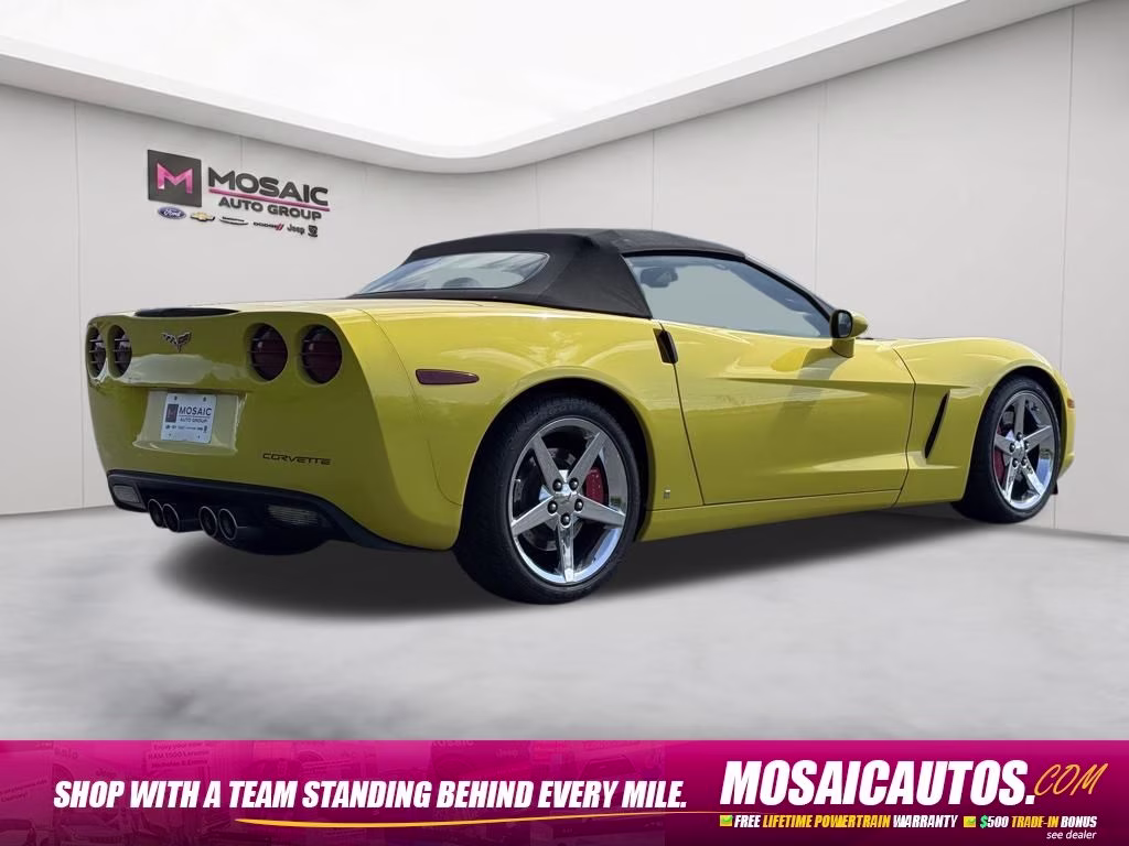 2007 Velocity Yellow Tintcoat Chevrolet Corvette 3LT RWD Convertible