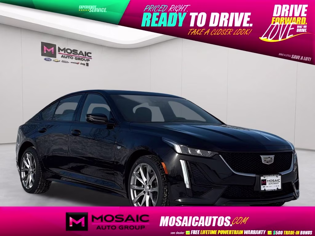 2024 Black Cadillac CT5 Sport AWD Sedan