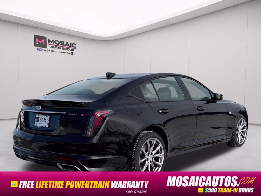 2024 Black Cadillac CT5 Sport RWD Sedan