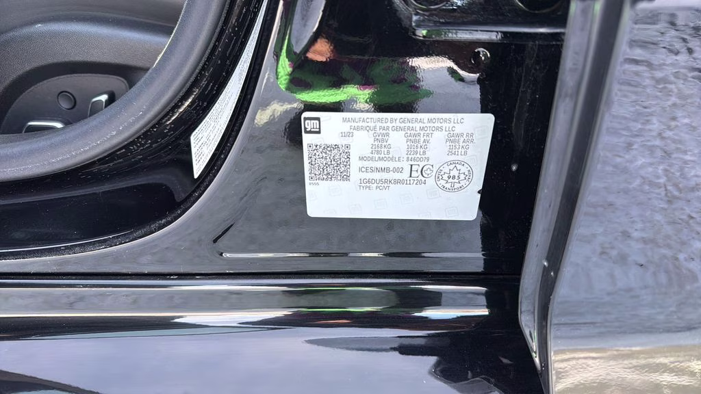 2024 Black Cadillac CT5 Sport RWD Sedan