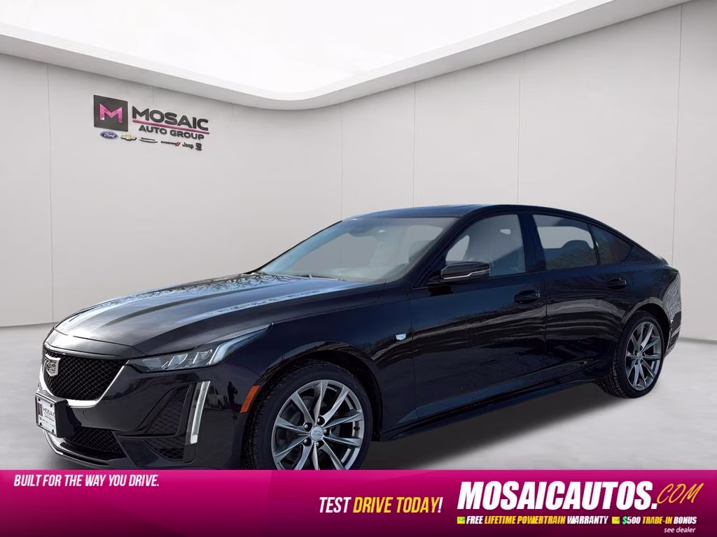 2024 Black Cadillac CT5 Sport RWD Sedan