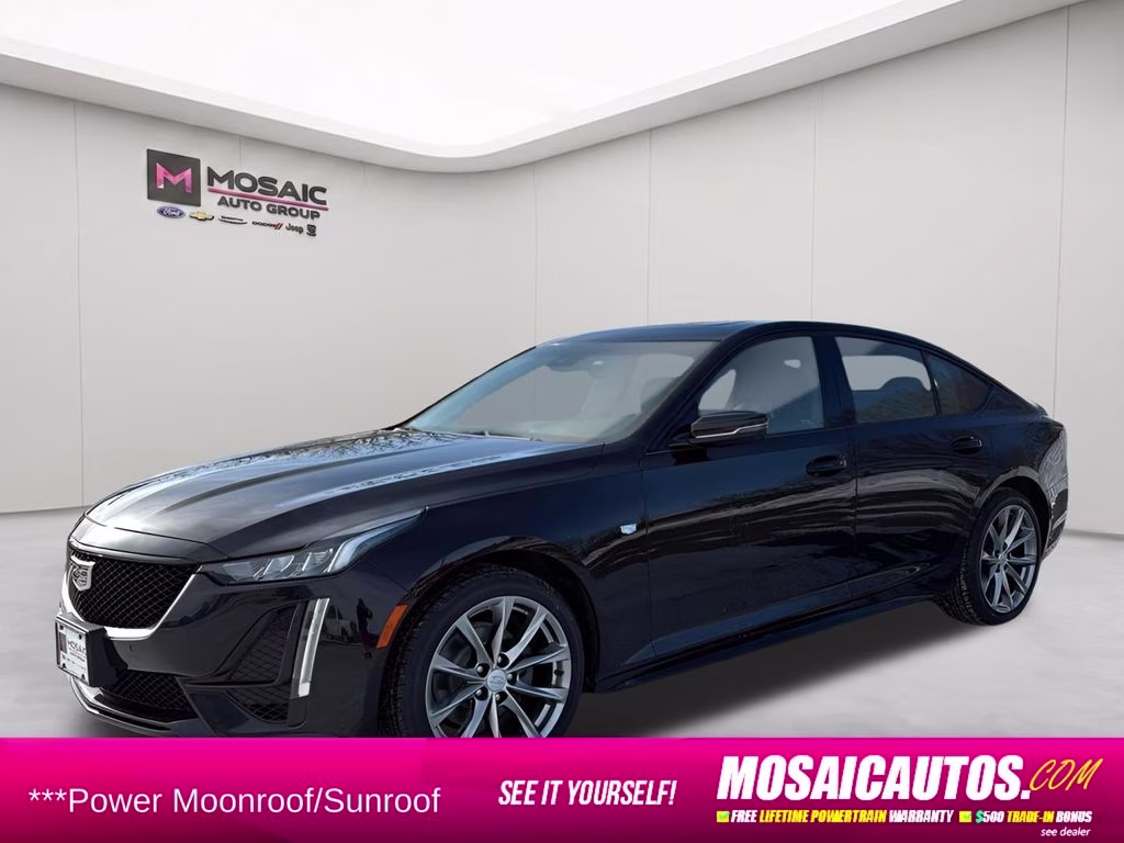 2024 Black Cadillac CT5 Sport AWD Sedan
