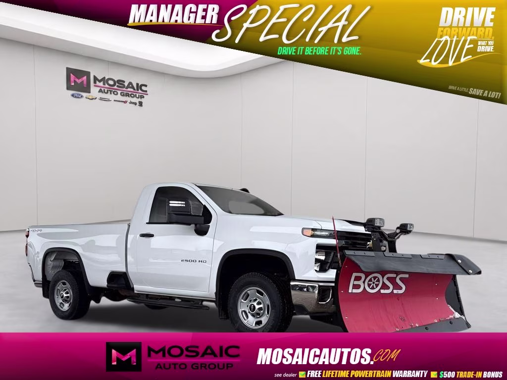 2025 Summit White Chevrolet Silverado 2500HD Work Truck 4X4 Truck