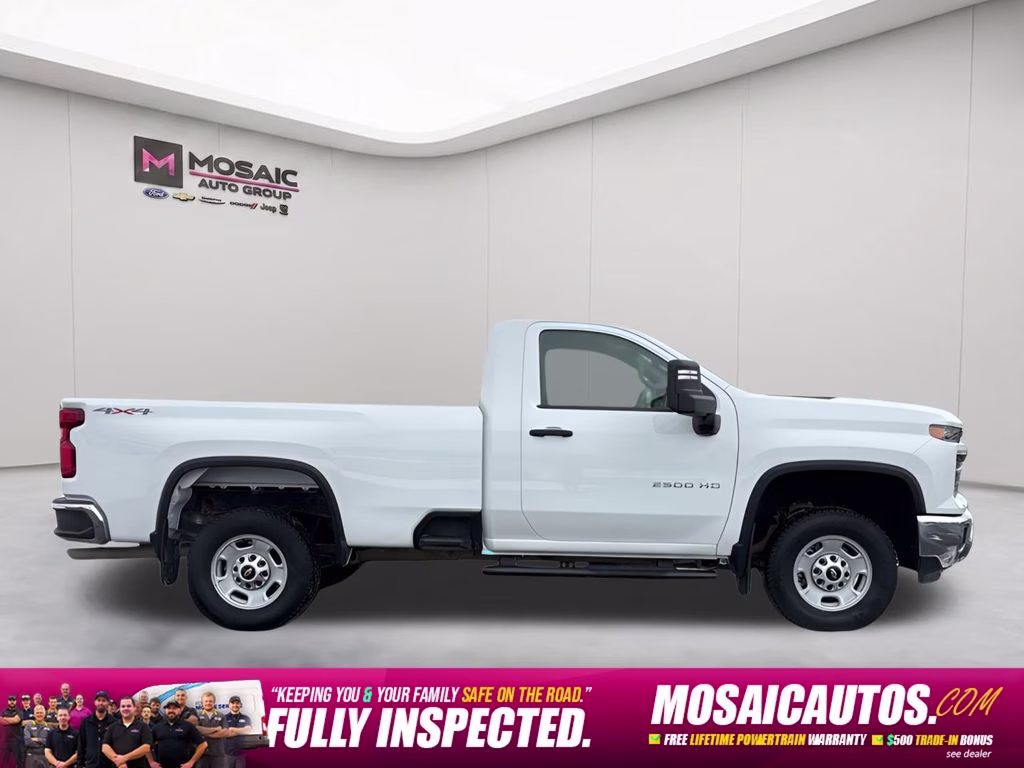 2025 Summit White Chevrolet Silverado 2500HD Work Truck 4X4 Truck