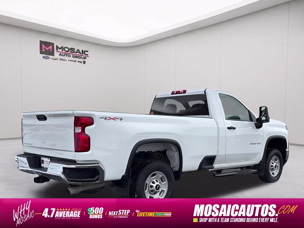 2025 Summit White Chevrolet Silverado 2500HD Work Truck 4X4 Truck