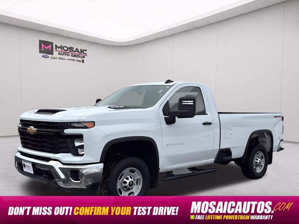 2025 Summit White Chevrolet Silverado 2500HD Work Truck 4X4 Truck