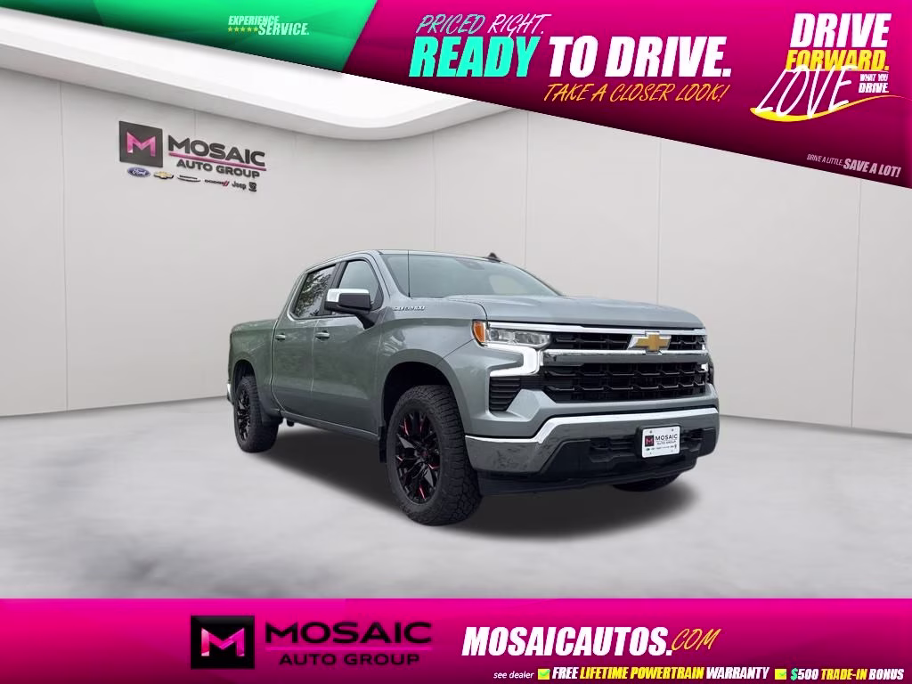 2025 Sterling Gray Metallic Chevrolet Silverado 1500 LT 4X4 Truck