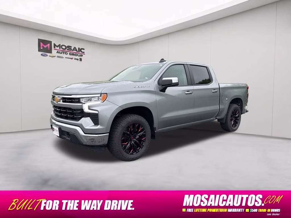 2025 Sterling Gray Metallic Chevrolet Silverado 1500 LT 4X4 Truck