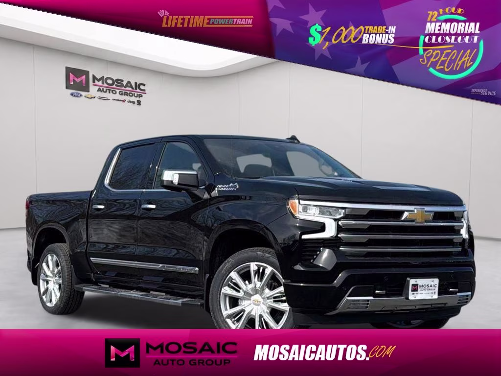 2026 Black Chevrolet Silverado 1500 High Country 4X4 Truck