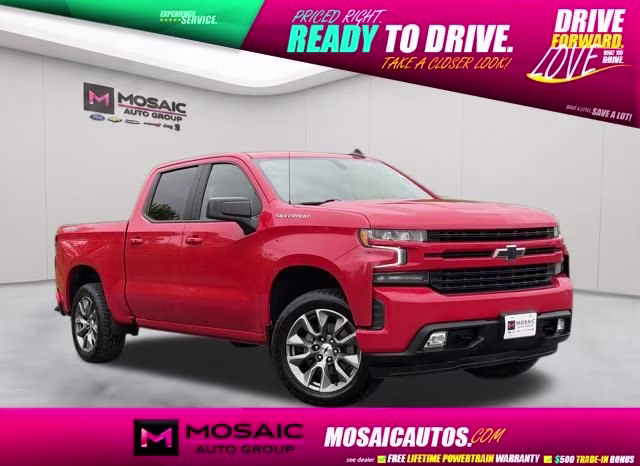 2021 Red Chevrolet Silverado 1500 RST 4X4 Truck