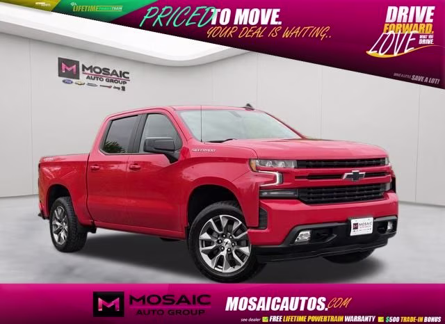 2021 Red Chevrolet Silverado 1500 RST 4X4 Truck