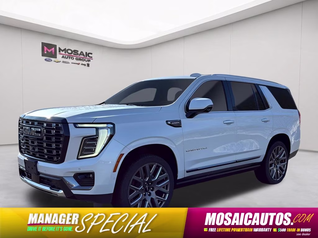 2025 White Frost Tricoat GMC Yukon Denali Ultimate 4X4 SUV