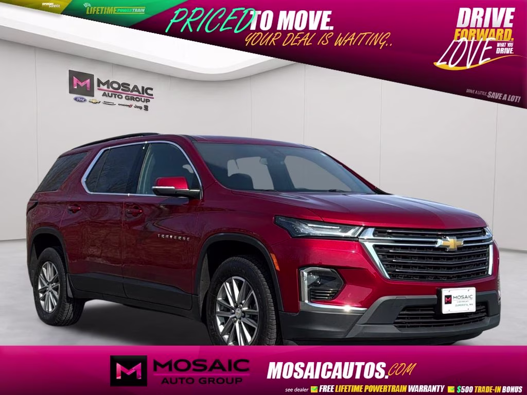 2023 Radiant Red Tintcoat Chevrolet Traverse LT FWD SUV