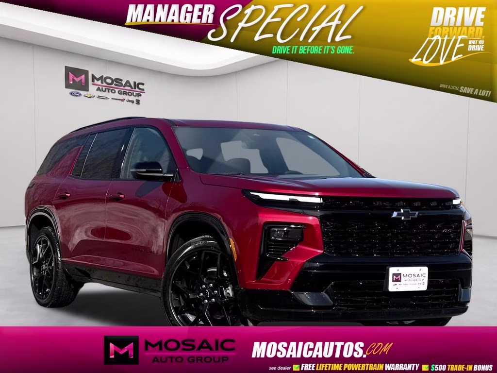 2025 Red Chevrolet Traverse RS AWD SUV
