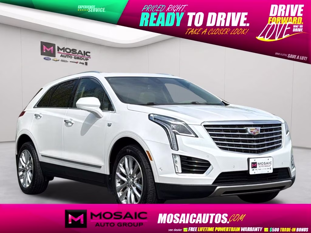 2018 White Cadillac XT5 Platinum AWD SUV