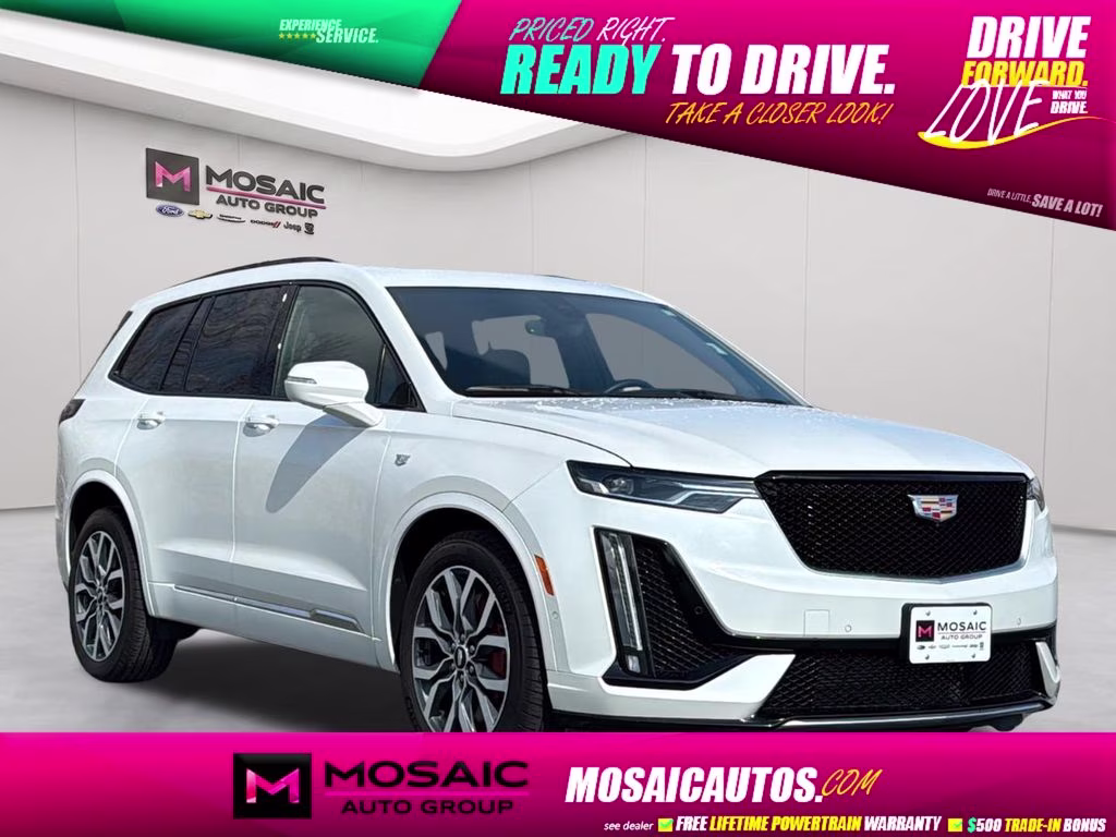 2024 White Cadillac XT6 Sport AWD SUV