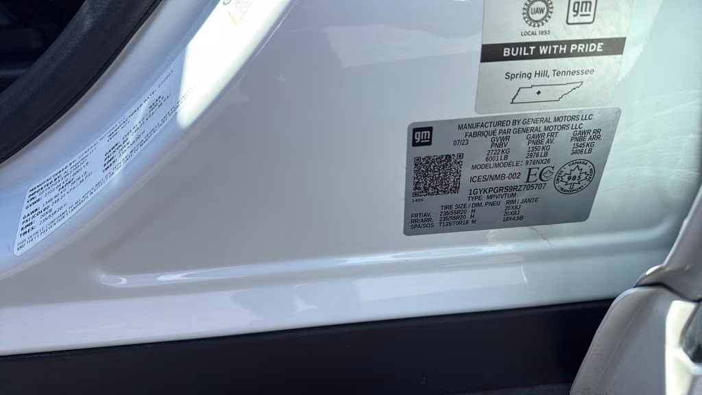 2024 White Cadillac XT6 Sport AWD SUV