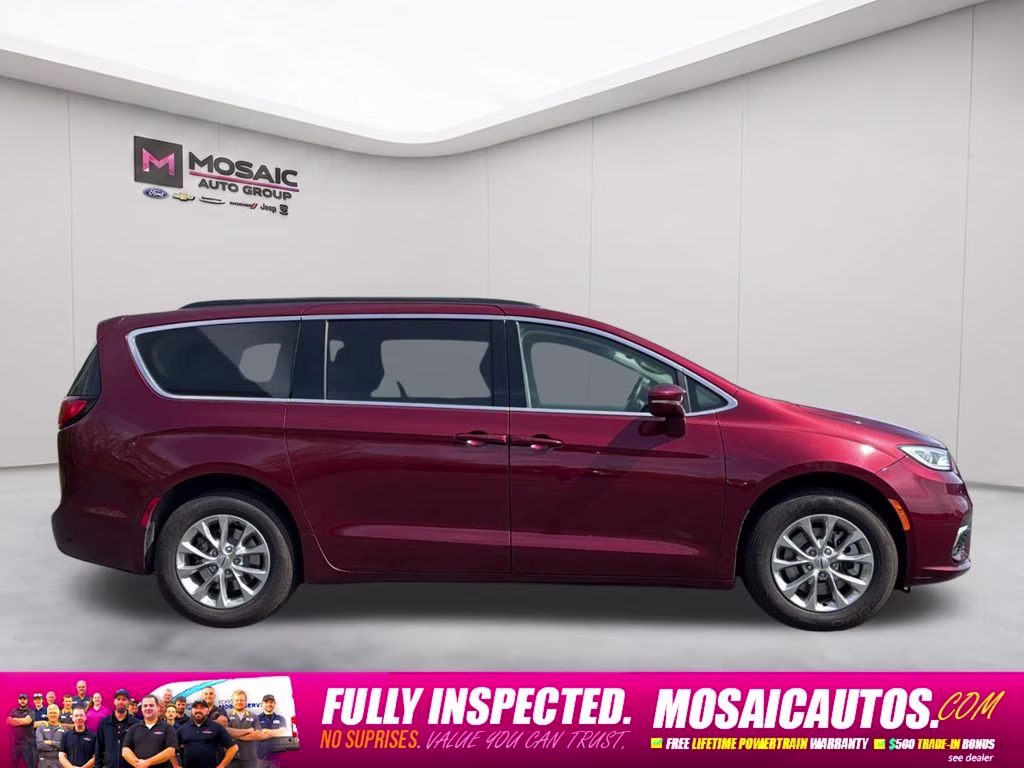 2022 Velvet Red Pearlcoat Chrysler Pacifica Touring L AWD Van