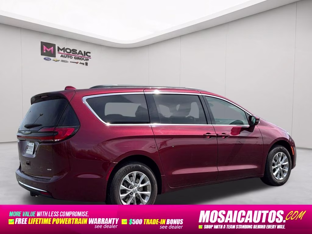2022 Velvet Red Pearlcoat Chrysler Pacifica Touring L AWD Van