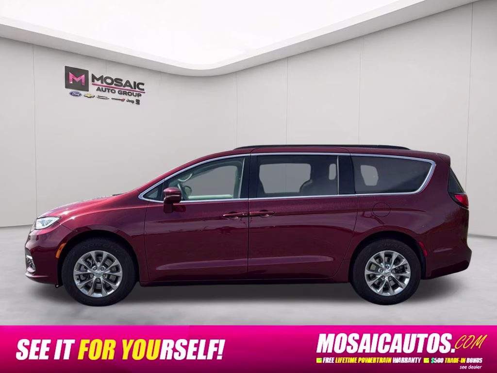 2022 Velvet Red Pearlcoat Chrysler Pacifica Touring L AWD Van