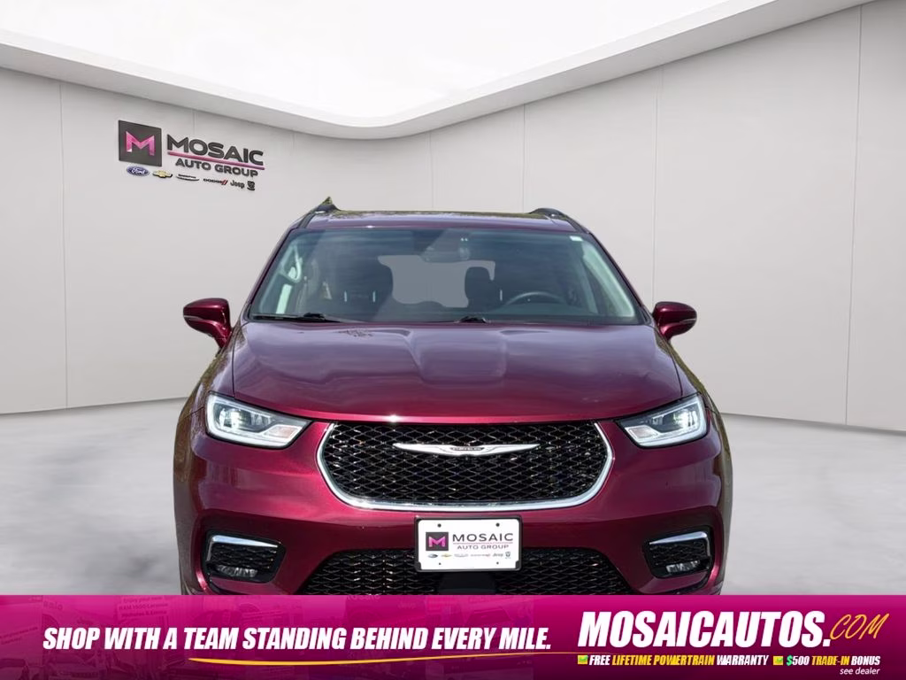 2022 Velvet Red Pearlcoat Chrysler Pacifica Touring L AWD Van