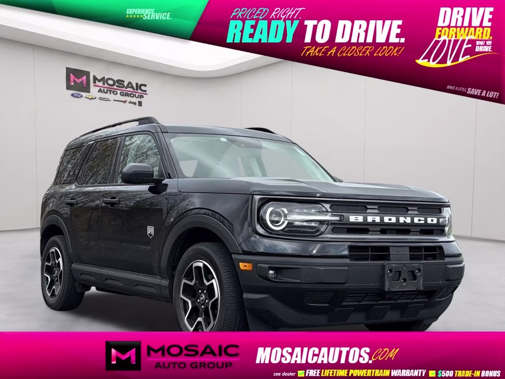 2022 Shadow Black Ford Bronco Sport Big Bend 4X4 SUV