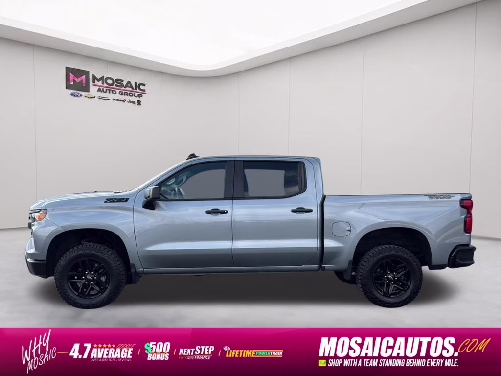 2024 Sterling Gray Metallic Chevrolet Silverado 1500 Custom Trail Boss 4X4 Truck