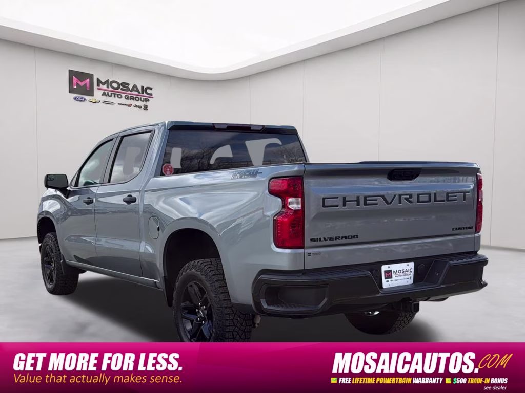 2024 Sterling Gray Metallic Chevrolet Silverado 1500 Custom Trail Boss 4X4 Truck