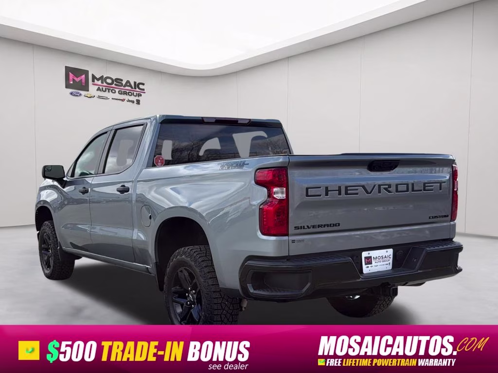 2024 Sterling Gray Metallic Chevrolet Silverado 1500 Custom Trail Boss 4X4 Truck