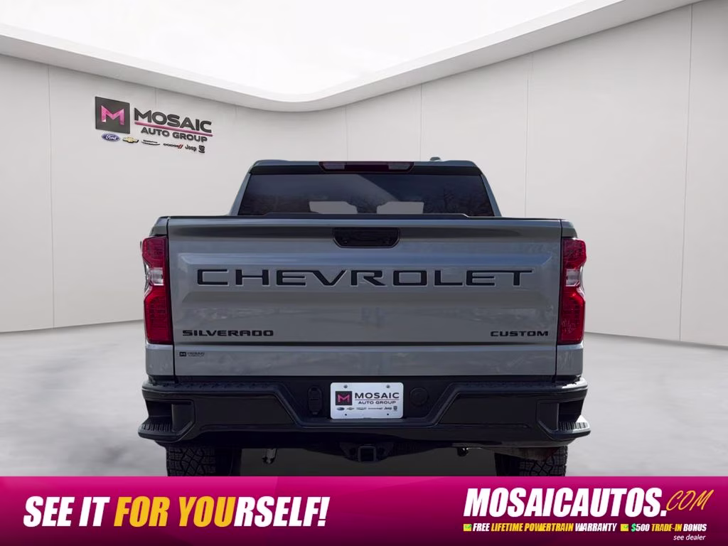 2024 Sterling Gray Metallic Chevrolet Silverado 1500 Custom Trail Boss 4X4 Truck