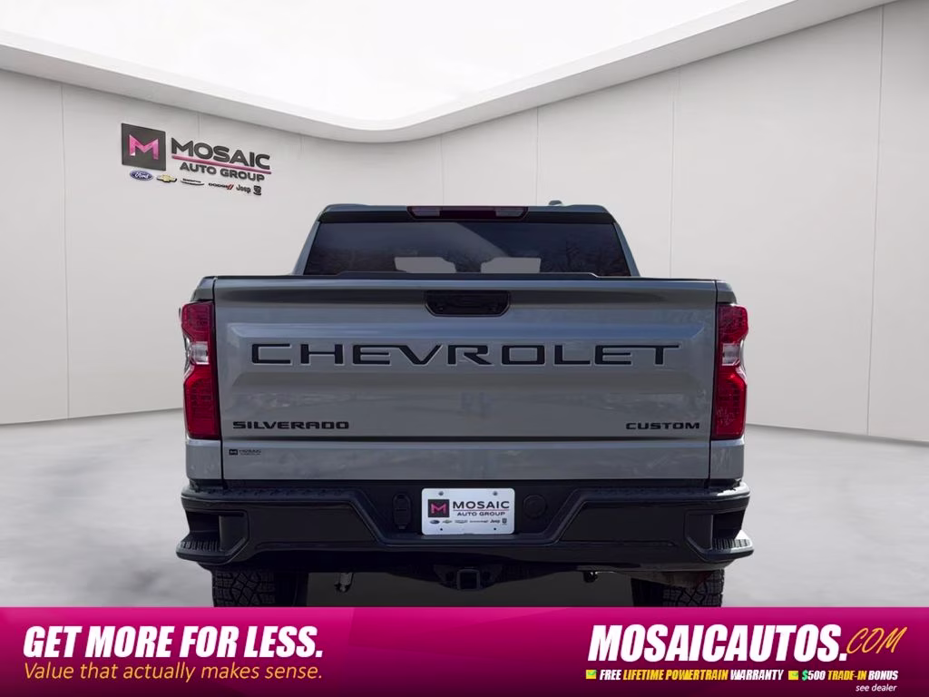 2024 Sterling Gray Metallic Chevrolet Silverado 1500 Custom Trail Boss 4X4 Truck