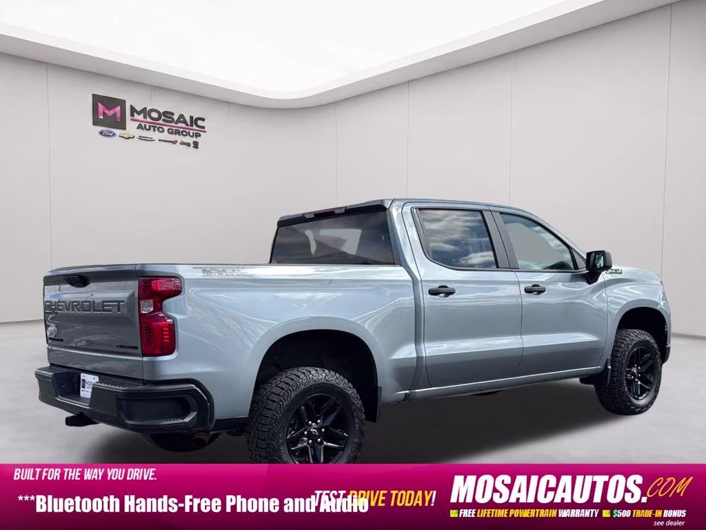 2024 Sterling Gray Metallic Chevrolet Silverado 1500 Custom Trail Boss 4X4 Truck